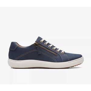 Clarks‎ Woman's Nalle Lace Teal/Blue Nubuck Shoes Sneakers Sz 9.5 W 68499 NEW